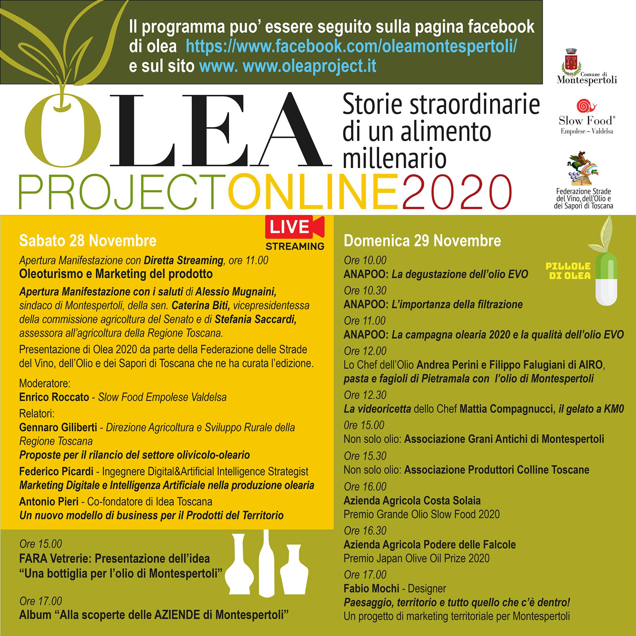 Programma di Olea 2020