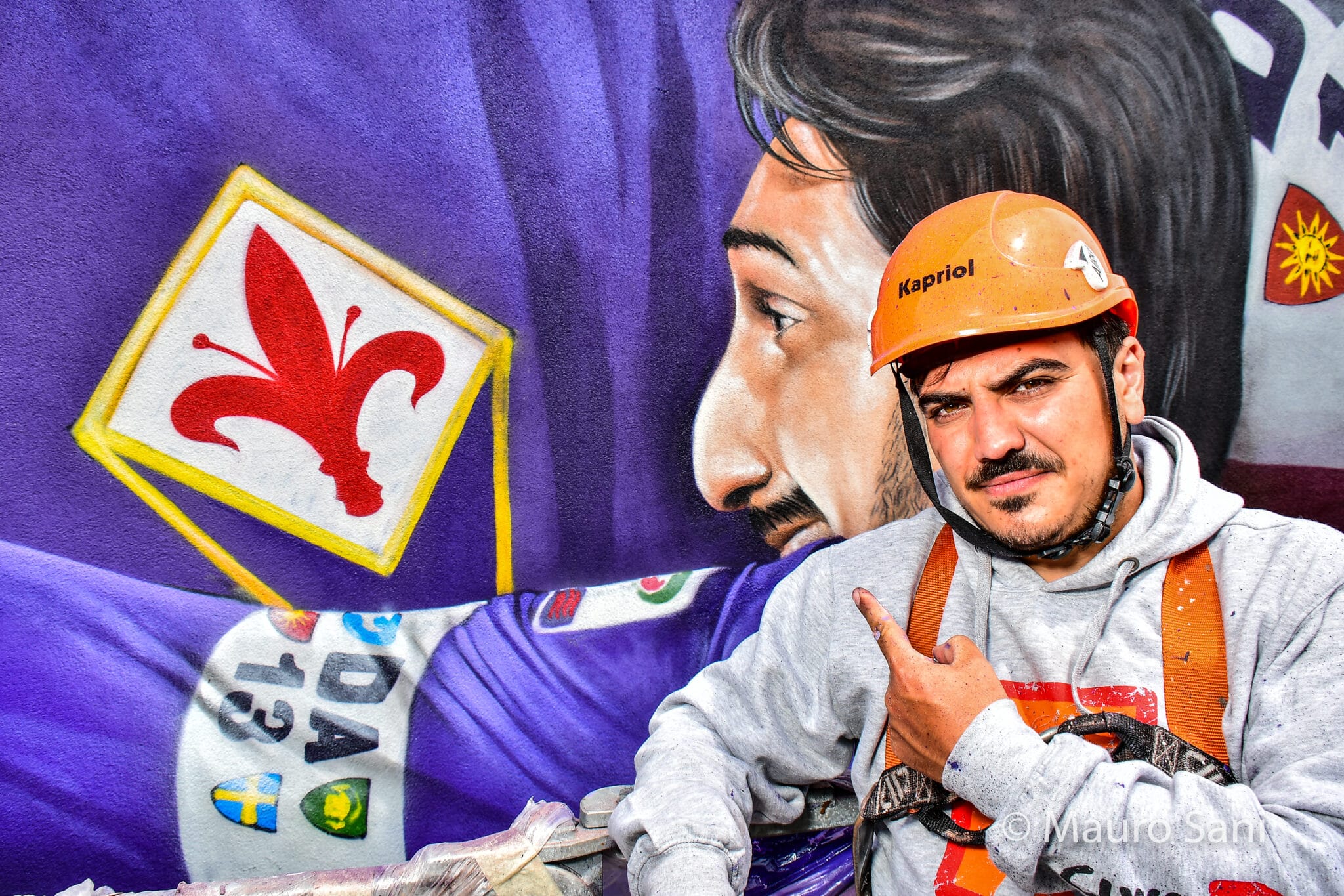 Murales di Giulio Rosk dedicato a Davide Astori