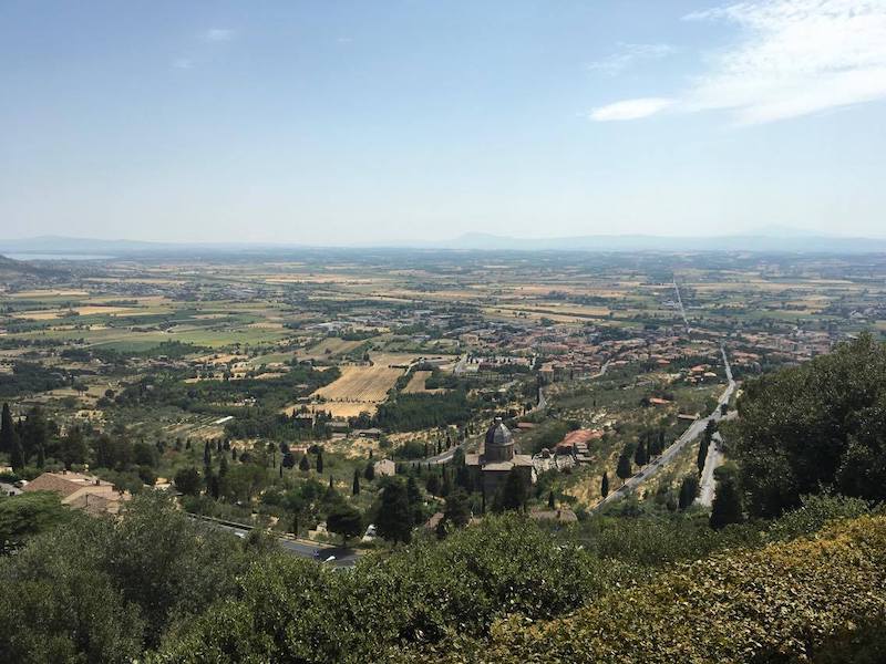 La Valdichiana vista da Cortona